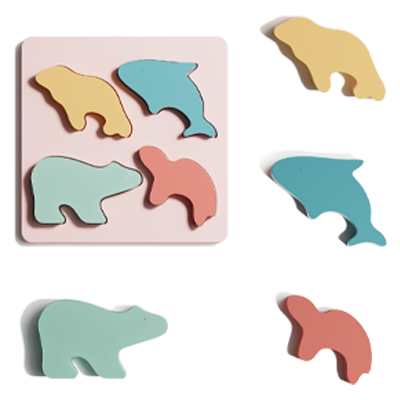 NCVI Baby Animal Puzzles 12 to 18 Months+