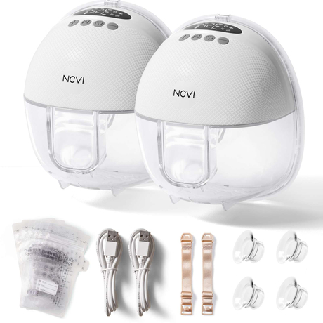 NCVI Hands Free Breast Pump 8131 (White)