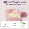 NCVI Baby Formula Dispenser, 450 ml Large Capacity, Can Be Brewed 1360 ml Milk and Hold 230 ml Of Milk Powder