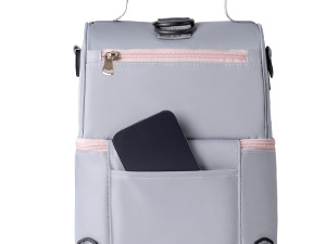 NCVI Breastmilk Cooler Bag (Grey) Product Details-Back Small Pocket