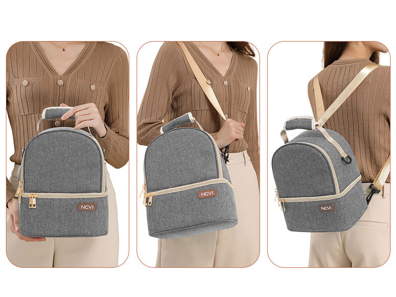 NCVI Breastmilk Cooler Bag (Grey) 9510-10 Different ways to carry