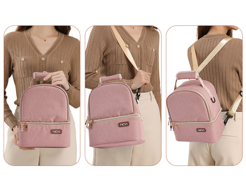 NCVI-Breastmilk-Cooler-Bag-(Pink)-9510-11-Different-ways-to-carry