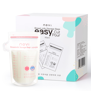 NCVI Breastmilk Storage Bags-Milk Freezer Bags for Long Term Breastfeeding Storage,with Temperature Color Change Imported From Korea (with Spout)