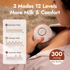 NCVI Hands Free Breast Pump Wearable, Portable Electric Breast Pump 8126, Double Wireless Breast Pump with 3 Modes & 12 Levels, Pumping Efficiently, Rechargeable Milk Pump, 24mm, 2 Pack