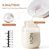 NCVI Breast Milk Collector, Milk Catcher, Breast Shells Protect Sore Nipples for Breastfeeding, Reusable Breastmilk Saver, Wearable Nursing Cups, Letdown Catch Discreet, BPA Free, 2.3oz/70ml