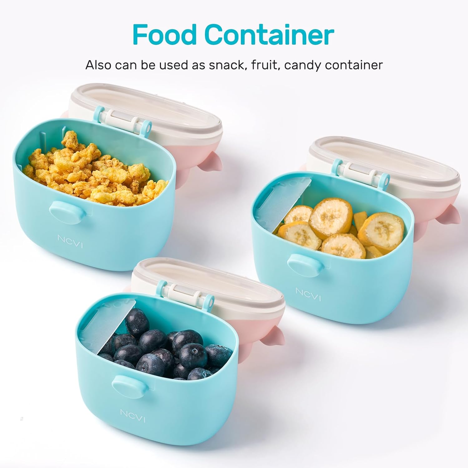 NCVI Baby Formula Dispenser On The Go, Multi-Purpose Formula Dispenser, Can Be Used As Snack, Fruit, Candy container