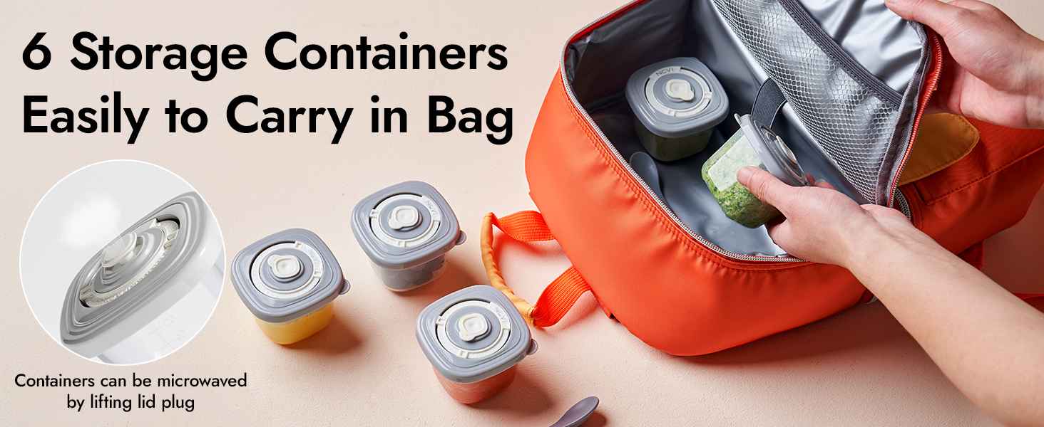 Containers can be microwaved by lifting the lid plug
