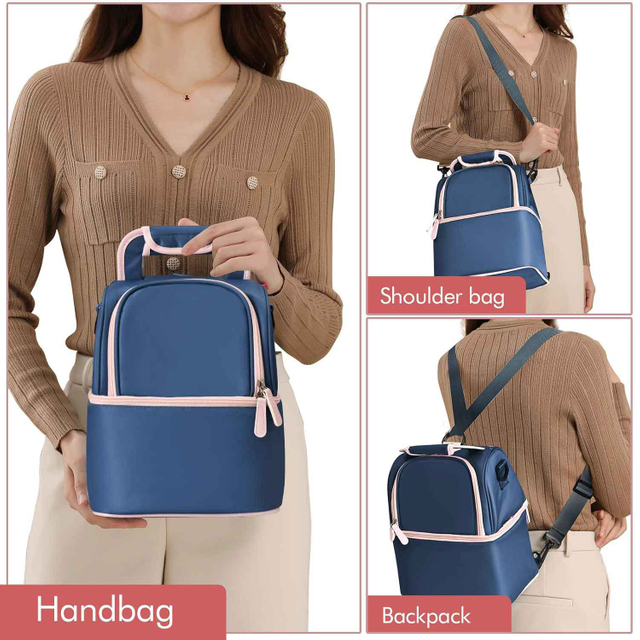 NCVI Breastmilk Cooler Bag (SkyBlue) 9059-8 Three ways to carry Main image