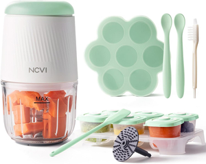 NCVI Puree Baby Food Processor Glass Set Green