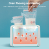 NCVI Breastmilk Storage Bags-Milk Freezer Bags for Long Term Breastfeeding Storage,with Temperature Color Change Imported From Korea (with Spout)