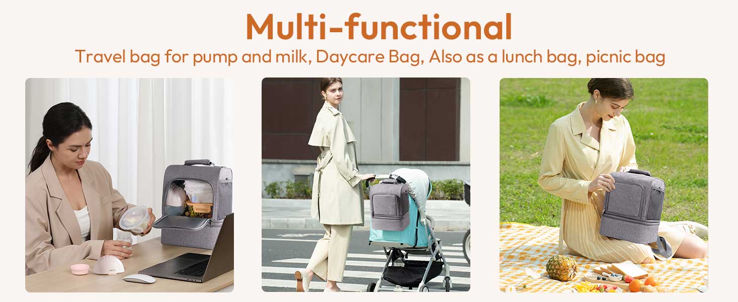 NCVI Breast Pump Bag-Multi-functional