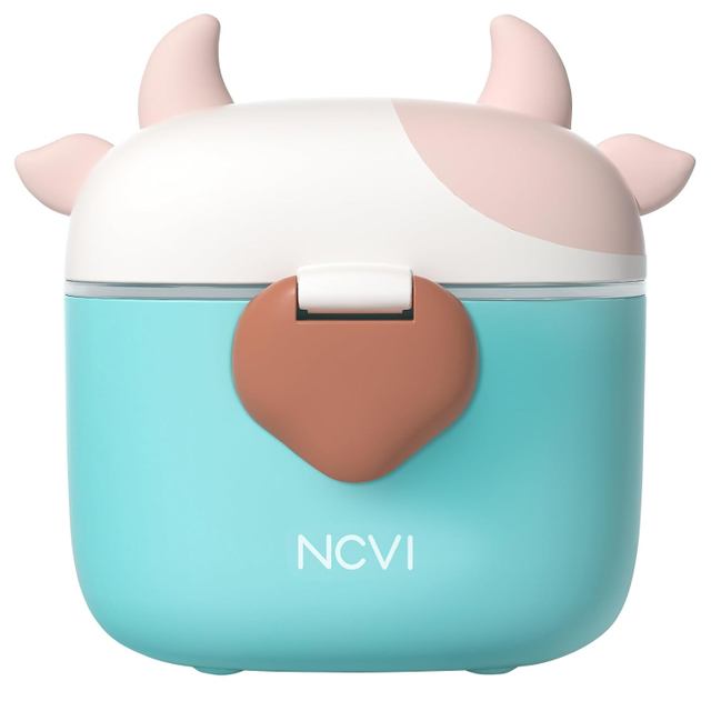 NCVI Formula Dispenser On The Go 9158-2, large capacity portable container for formula, snacks, and food, includes 1fl oz scoop
