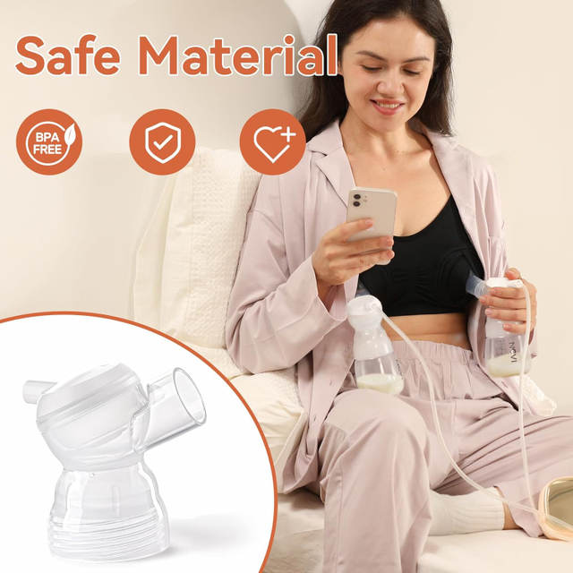NCVI Replacement Connector Compatible with 8100/8102/8122, Breast Pump Accessories, BPA Free, 1 PC