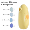 NCVI Baby Nail Trimmer Electric, Baby Nail File, Safe Baby Nail Clippers Includes 4 Stagesof Filing Pads