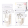 NCVI 4+7 oz Breastmilk Storage Bag Freezer for 0-3 Months, Breast Milk Feeding Bag with Temp-Sensing, Doubled-Sealed, Self Standing, Easy Pour Spout, BPA-Free, 4oz(70count)+7oz(30count)