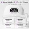 Breast Pump Hands Free, Wearable Breastfeeding Pump with 4 Modes & 9 Levels, Portable Electric Breast Pump, Strong Suction, Discreet & Smart Display, 19/21/24mm Insert/Flange, 2 Pack