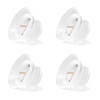 Flange Inserts 4PCS 21mm for 24mm Flanges of Most Pumps, BPA Free Silicone Flange Inserts, Breastfeeding Pump Accessories