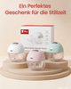 NCVI Milchpumpe Elektrisch Freihändig für Stillende Mütter Rosa, 2 Stück | Tragbare Elektrische Milchpumpe, 4 Modi 9 Stufen, Superleise, 150 Min Laufzeit