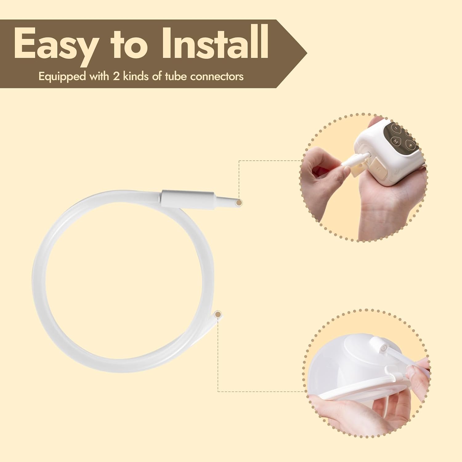 NCVI Replacement Tubing for Wearable Pump Cup, Compatible 8786/8122-3, 2PCS