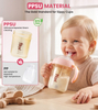 NCVI Sippy Cups for Toddlers 1-3, PPSU Toddler Cups Spill Proof, 6oz, Pink