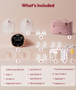 NCVI Wearable Breast Pump, in-Bra Hands-Free Electric Pump with Carry Case