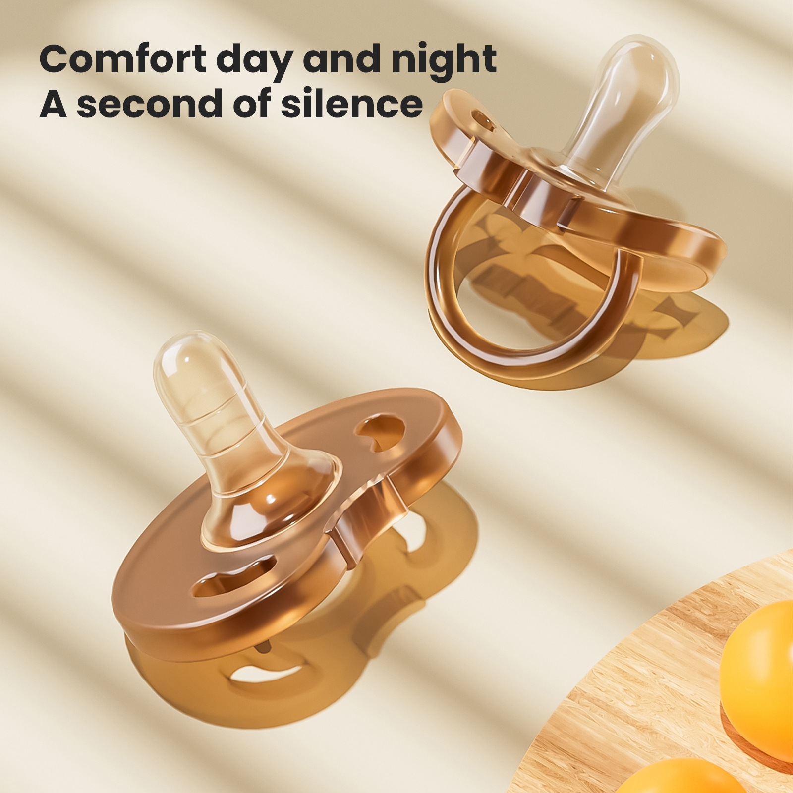 LUCINA BABY day and night pacifier brings comfort day and night - a second of silence for fussy babies and tired parents