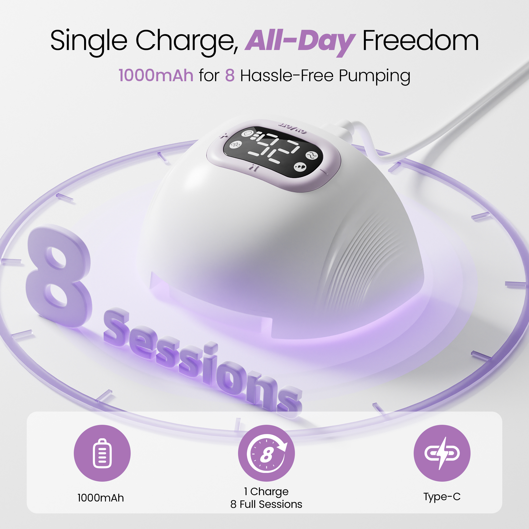 Breast Pump Hands Free, Wearable Breastfeeding Pump with 4 Modes & 9 Levels, Portable Electric Breast Pump, Strong Suction, Discreet & Smart Display, 19/21/24mm Insert/Flange, 2 Pack