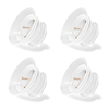 Flange Inserts 4PCS 19mm for 24mm Flanges of Most Pumps, BPA Free Silicone Flange Inserts, Breastfeeding Pump Accessories