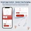 NCVI Wearable Neck Breast Pump App Control, Hands Free 6oz Collection Cups
