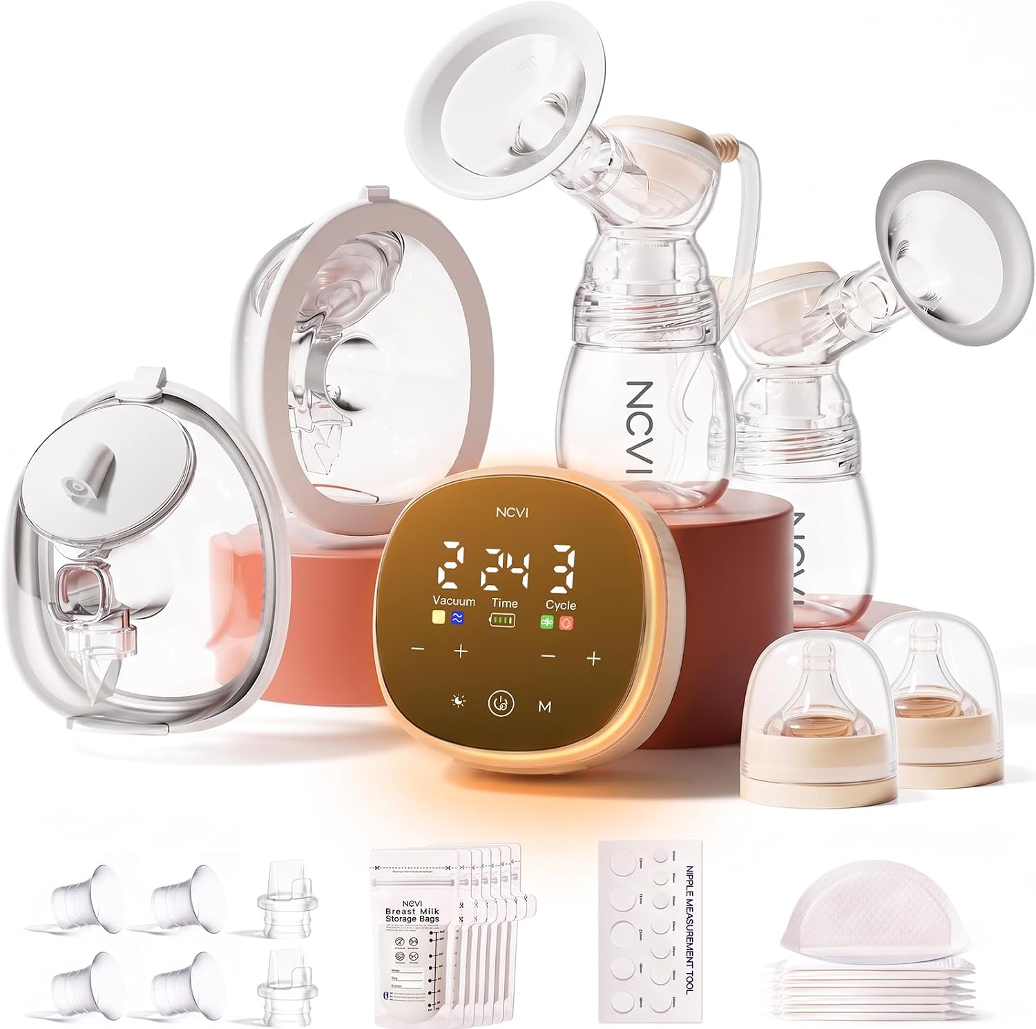 NCVI 2-in-1 Electric Breast Pump 8132-1