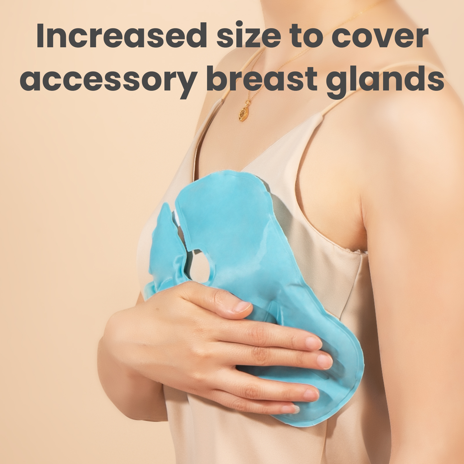 LUCINA BABY extra-large hot and cold compress pad - covers accessory breast glands to ease engorgement discomfort