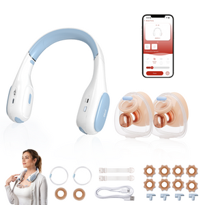 NCVI Wearable Neck Breast Pump App Control, Hands Free 6oz Collection Cups