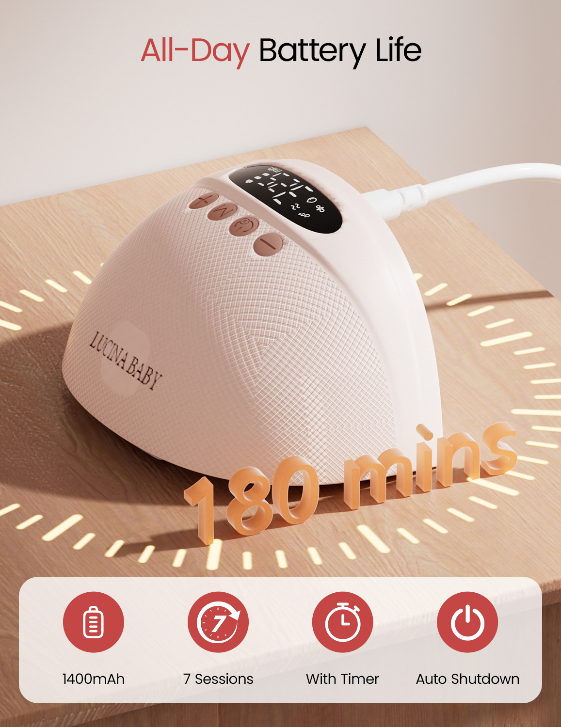 Breast Pump Hands Free, Wearable Breastfeeding Pump with 4 Modes & 9 Levels, Portable Electric Breast Pump, Strong Suction, Discreet & Smart Display, 19/21/24mm Insert/Flange, 2 Pack