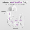 Breast Pump Hands Free, Wearable Breastfeeding Pump with 4 Modes & 9 Levels, Portable Electric Breast Pump, Strong Suction, Discreet & Smart Display, 19/21/24mm Insert/Flange, 2 Pack