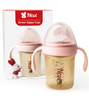 NCVI Sippy Cups for Toddlers 1-3, PPSU Toddler Cups Spill Proof, 6oz, Pink