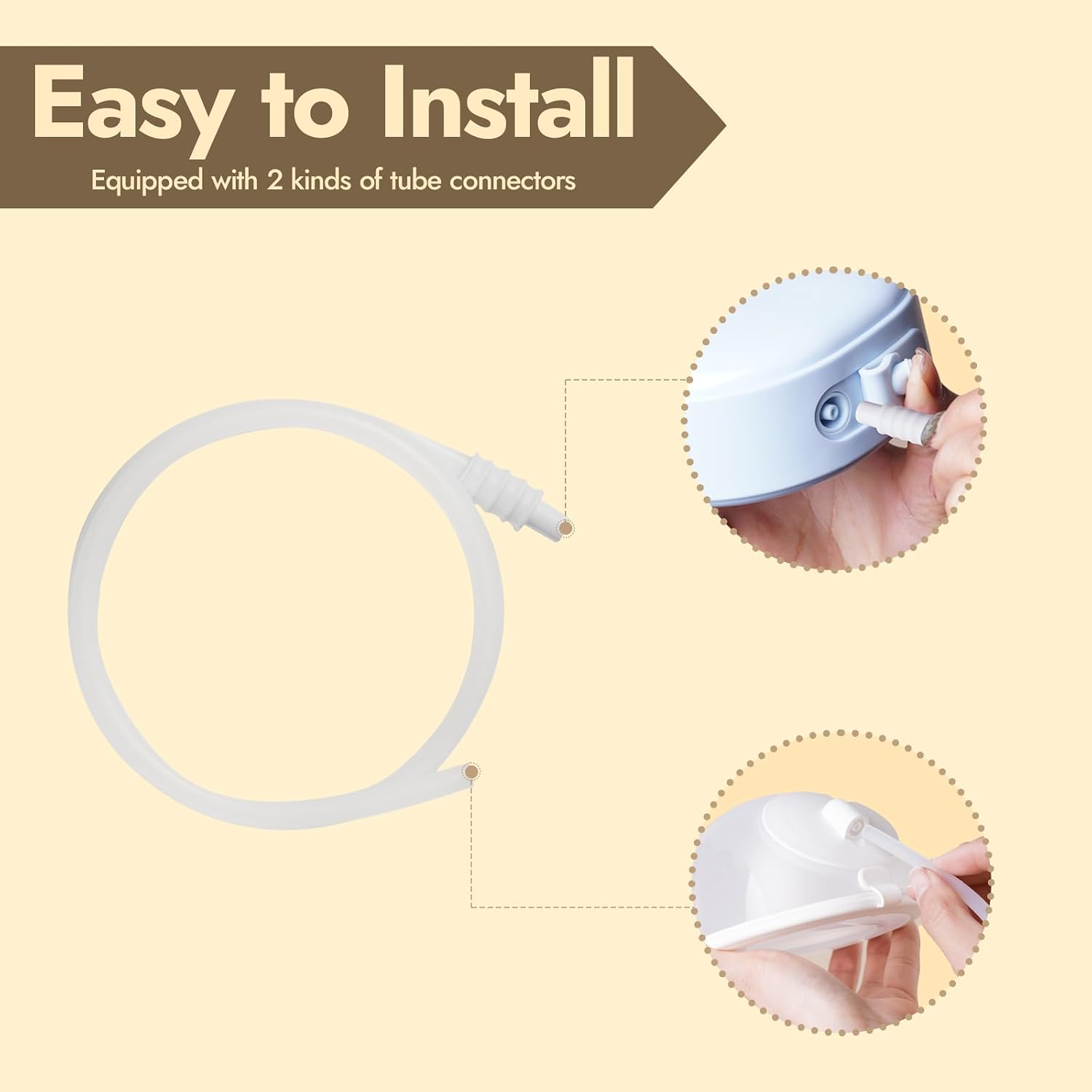 NCVI Replacement Tubing for Wearable Pump Cup, Compatible 8786/8122-3, 2PCS